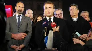 Macron: Notre Dame to katedra, która nigdy nie może zniknąć