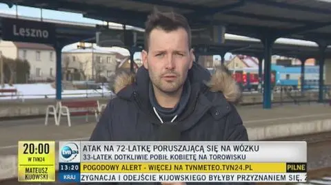 33-latek pobił niepełnosprawną kobietę na torowisku