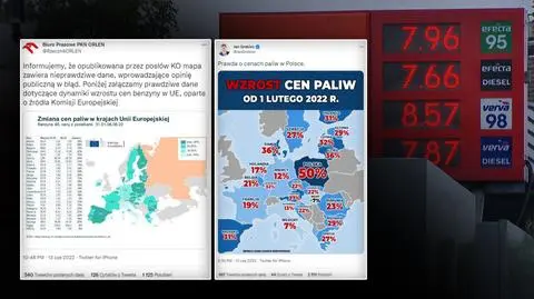 "Kręcą cały czas" vs "nieprawdziwe dane". Awantura między PO i Orlenem o ceny paliw