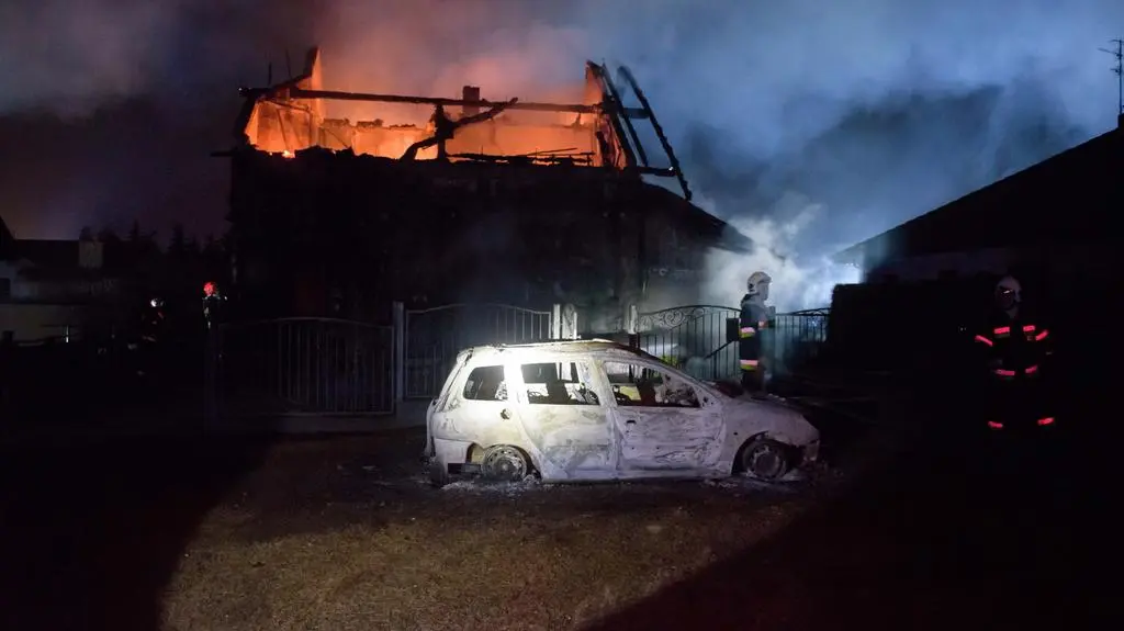 Pożar w Murowanej Goślinie k. Poznania