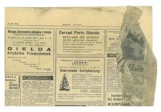 Gazetę odnaleźli pracownicy podczas prac modernizacyjnych dawnego dźwigu portowego  w Gdańsku