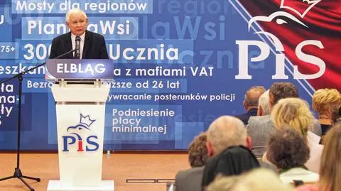Kaczyński w Elblągu: obecny cykl wyborczy zdecyduje czy w Polsce będzie kontynuowana dobra zmiana
