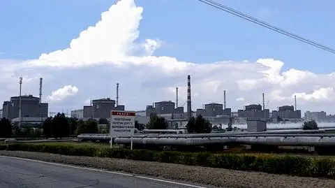 Teren elektrowni jądrowej w Zaporożu (07.08.2022)