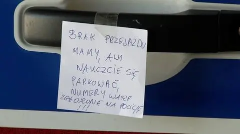 "Nie blokujemy dojazdów do domów, bo lubimy. Nie zastawiamy przejazdów, żeby komuś robić problem"