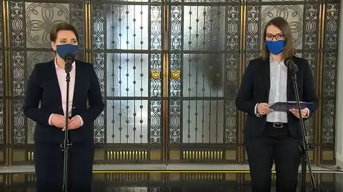 Marzena Okła-Drewnowicz i Jagna Marczułajtis przedstawiły projekt ustawy ws. podwyższenia świadczenia dla opiekunów dorosłych osób niepełnosprawnych