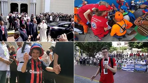 Papież witany na ŚDM. Pierwsze wyzwania dla ratowników