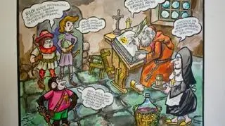 Papcio Chmiel pracuje nad nowym komiksem o Tytusie, Romku i A'Tomku