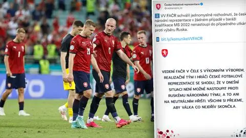 Czesi solidarni z Polakami i Szwedami. Nie zagrają z Rosją
