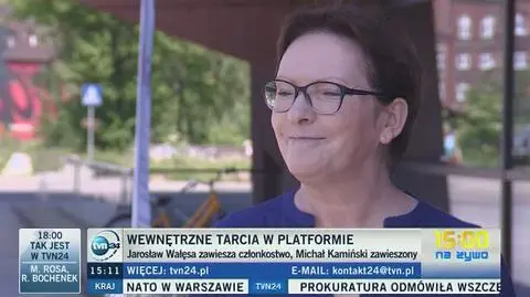 Ewa Kopacz zaprasza na marsz KOD 4 czerwca