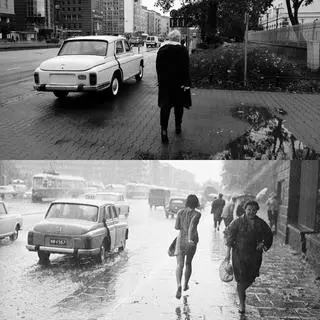 Ulica Puławska w 1968 roku i w 2020
