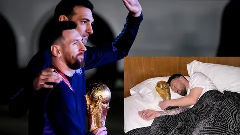 Messi nie spuszcza Pucharu Świata z oka. "Piękny poranek, prawda?"