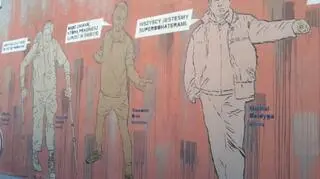 Na ścianie pojawiły się wizerunki niepełnosprawnych 