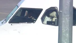 Lądowanie samolotu w Poznaniu