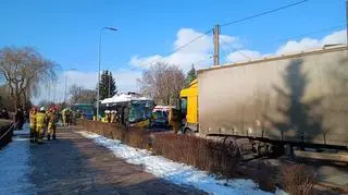 Zderzenie pięciu pojazdów, w tym dwóch autobusów