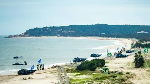Chiny ćwiczą operację desantową, prowincja Guangdong, 2019 rok