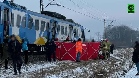 Zdarzenie ciężarówki z pociągiem w miejscowości Budzyń