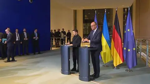 Konferencja Wołodymyra Zełenskiego i Friedricha Merza