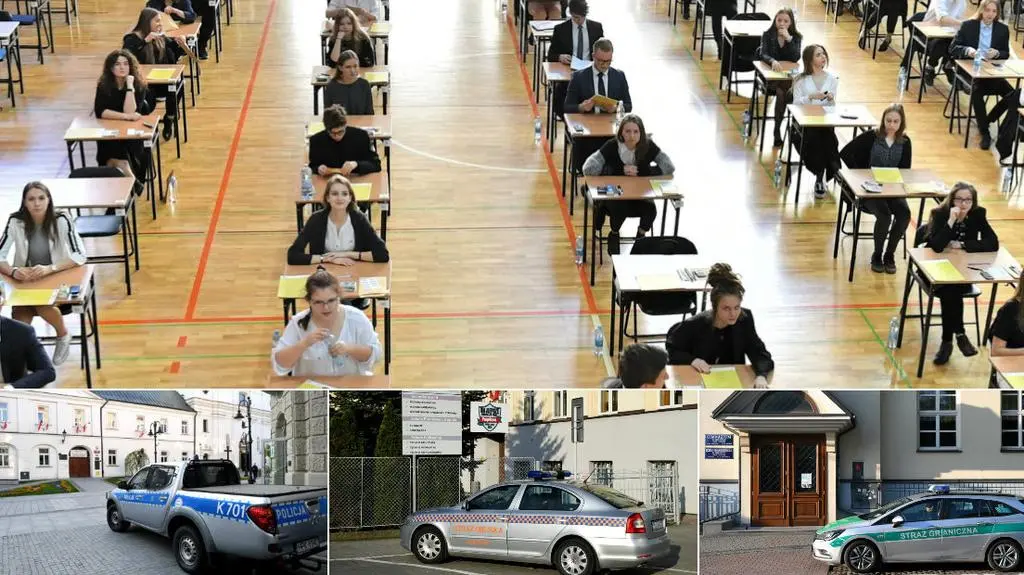 Kilkaset alarmów bombowych w czasie matur. Służby zabezpieczały szkoły