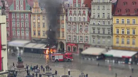 Pożar w restauracji na wrocławskim Rynku