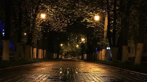 Jesienna noc, pogodnie