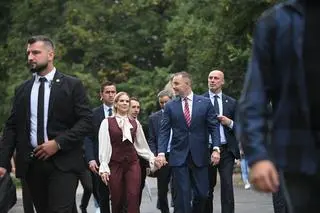 Para prezydencka w Ogrodach Saskich