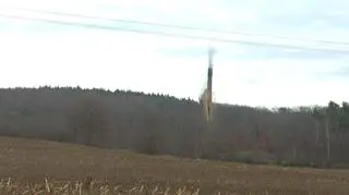 Wyburzanie komina z 1840 roku