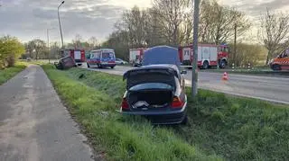 Trzy auta zderzyły się na trasie