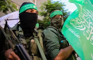 Bojownicy ruchu islamistycznego Hamas