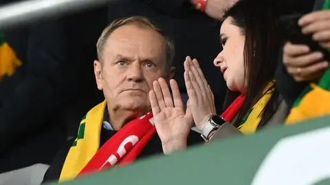 Donald Tusk na meczu Polaków. Przewidział wynik 