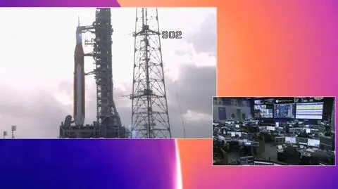 Zegar tyka, astronauci w kapsule