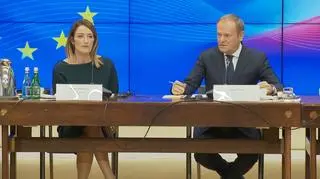 Roberta Metsola i Donald Tusk