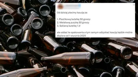 Kaucje za niektóre butelki "płacimy od dzisiaj"? "Ktoś sieje zamęt" 