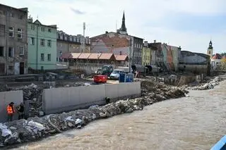 Zniszczenia po powodzi w Lądku-Zdroju