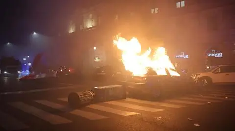 W czasie propalestyńskiego protestu w Rzymie doszło do aktów wandalizmu