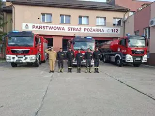 Hołd dla poległego strażaka