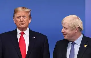 Donald Trump i Boris Johnson w 2019 roku