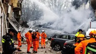 Skutki eksplozji budynku mieszkalnego w Hadze
