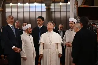 Papież odwiedził Błękitny Meczet w Stambule