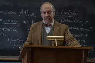 Kadr z ostatniego, nominowanego do Oscara filmu Payne'a "Przesilenie zimowe"