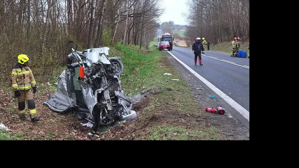 Wypadek na DK 16 pod Ostródą