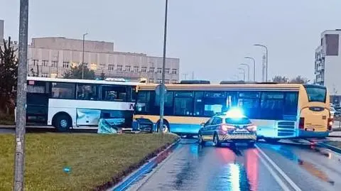 Zderzenie autobusów w Słupsku