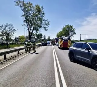 Wypadek na drodze nr 20