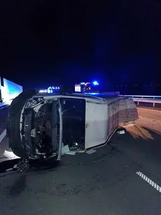 W busie wystrzeliła opona