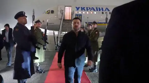 Wołodymyr Zełenski wylądował w Warszawie