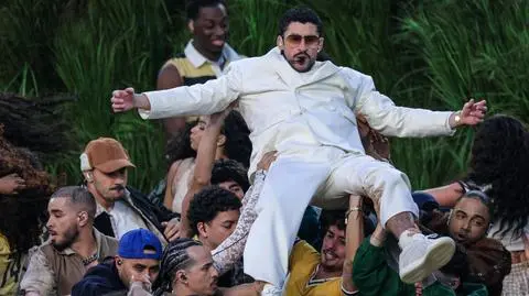 Bad Bunny podczas Super Bowl