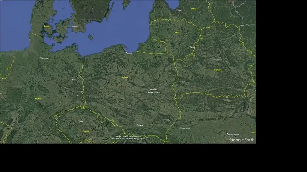 Nowe Osiny - mapa