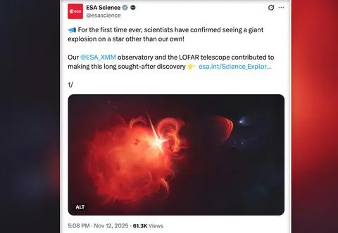 Ten wybuch mógłby zedrzeć atmosferę z planety