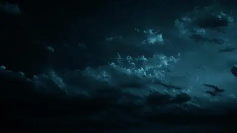 Noc, chmury, zachmurzenie