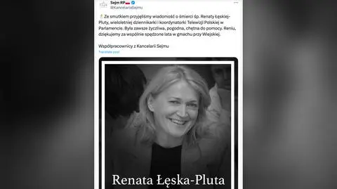 Nie żyje Renata Łęska-Pluta. "Legenda sejmowych korytarzy" miała 71 lat