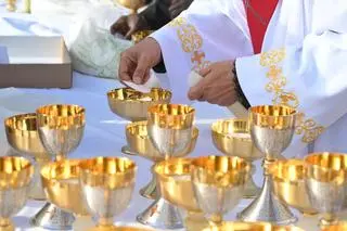 Vatican - the funeral of Pope Francis.  The funeral mass of Pope Francis in St. Piotr